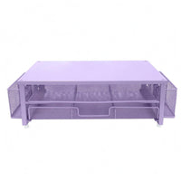Screen Riser with Drawer Rectangular Desktop Screen Riser Ergonomic Height Desk Shelf Organizer
