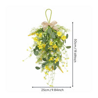 Artificial Blossom Teardrop Swag Lifelike Flowers for Wedding, Party