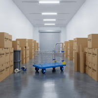 Fenced Platform Trolley Portable Folding Platform Trolley Space Saving