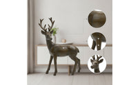 Tabletop Deer Figurine Hand-Finished Deer Statue Graceful Decor Smooth for Living Room