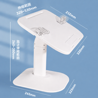 Book Stand, For Telework, Textbooks, Magazines, 320×232mm, For Kids, Adjustable Height/Angle/Width, Desktop Reading Stand