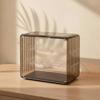 Figure Display Case Dustproof Acrylic Display Case Acrylic Storage Box Clear Showcase Layered for Collectors, Desk, Shelf