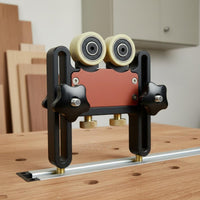 Table Pressing Feeder Double Adjustable Roller Stock Guide
