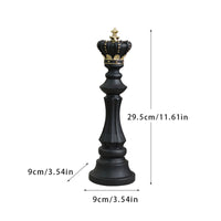 Large Chess Piece Statue Handmade Craft Decorative Figurine Elegant Accent