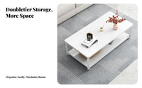 Modern Minimalist Coffee Table Sturdy and Stable for Small Areas, Home, Adults