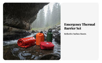 Heat Reflective Emergency Sleeping Bag Compact Thermal Survival Bag Tear-Resistant for Climbers, Outdoor Enthusiasts, Hiking, Mountaineering