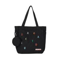Tote Bag with Pouch Casual Canvas Tote Bag Multifunctional for Commuting