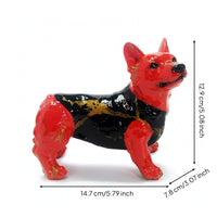 Canine Statue Compact Canine Figurine Charming Dog Statue for Collectors