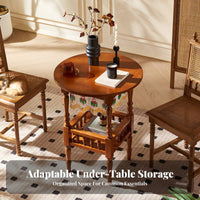 circular table with Beaded Curtain Sturdy & Stable Round Sofa Table Easy Assembly