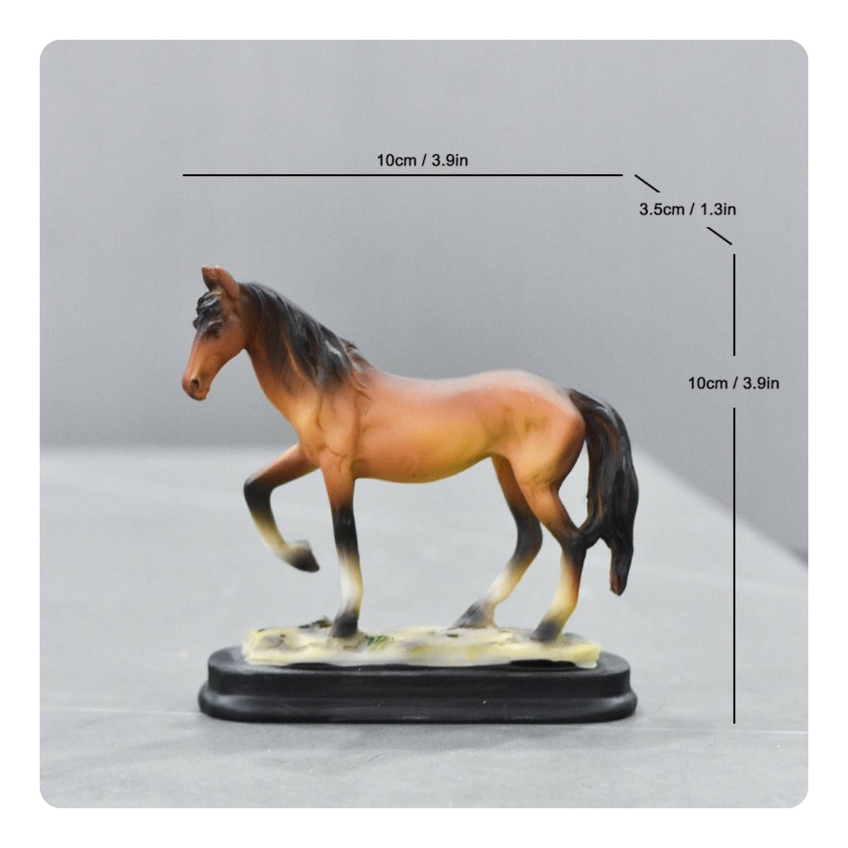 Golden Horse Figurine Luxury Design Two-Tone Equestrian Statue Elegant Accent