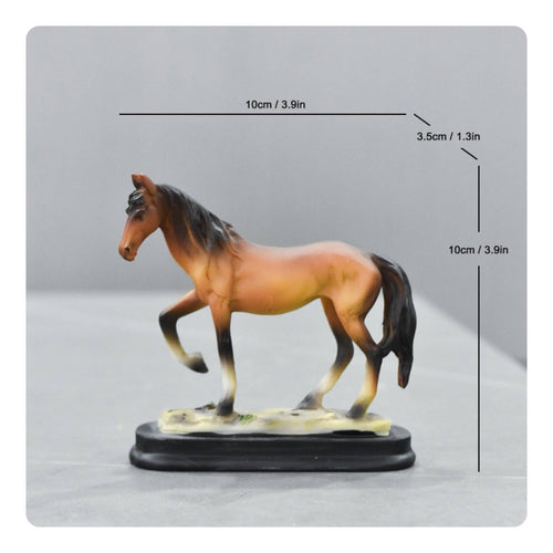 Golden Horse Figurine Luxury Design Two-Tone Equestrian Statue Elegant Accent