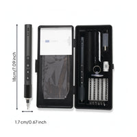 Mini Electric Screwdriver Set Type-C Tool Two-Modemode Operation for DIYers