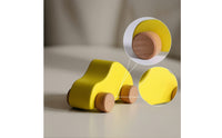 Smooth Wooden Toy Car with Wheels Compact Wooden Toy Car Lightweight Toys Easy-to-Grasp for Fine Motor Practice