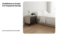 Nightstand with Drawers Light Luxury artistic design Single-Drawer Nightstand