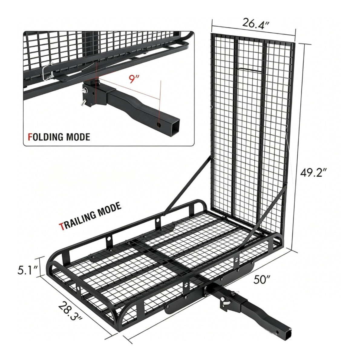 Ramp-Type Cargo Carrier Reflective Safety Stickers Vehicle Storage Reflectors