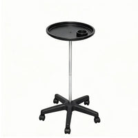 Rolling Salon Cart with Beverage Holder  Styling Station with Wheels Storage Surface Beauty Furniture