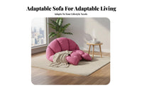 Oversized Lazy Sofa Foldable Design Round Reshapeable Lounger Space-Saving Deep Seat for College Students, Homeowners, Apartment