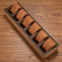 Watch Tray with Cushions Low-Profile Watch Display Tray Open-Top for Collectors, Retail Counter, Showcase