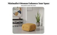 CumulusShaped Pouf inviting Seating Upholstered Floor Seat Comfortable for Homeowners