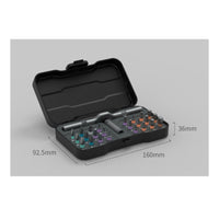 Ratchet Screwdriver Kit Ratcheting S2 Steel Portable Tool Case Interchangeable Bits