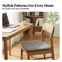 Non-Slip Square Chair Cushion Thickened Square Chair Cushion with Ties Wear-Resistant for Office, Kitchen