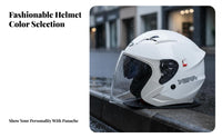 Electric Bike Helmet 3C Certified Double Lens Helmet Four-Season for Men, Women, Commuting