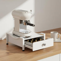Coffee Machine Stand with Drawer Space-Saving Design for Home Bar, Office
