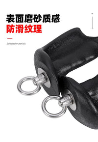 异形握把拉力器手柄双环单环健身器材配件扩胸划船训练握力器