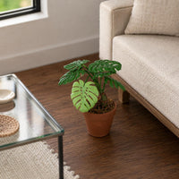 Mini Monstera Plant 1:12 Scale House Decor Textured