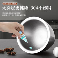 不锈钢蒜臼子捣碎磨药罐捣药捣蒜泥器手动研磨器擂钵家用研钵