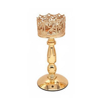 3 Pieces Wrought Iron Candle Holder Unique Shape Metal Candlestick Set