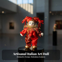 Italian Amor Doll Representative Meaning Movable Joint Porcelain Doll Porcelain Clown Figurine Handmade Hand-Painted Face