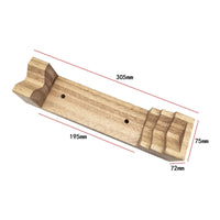 Stepped Bracelet Mandrel Base Tapered Wooden Bracelet Stick Base Heavy-Duty Jewelry Repair Block for Jewelers, Metalsmiths, Workbench