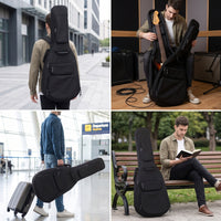 Guitar Gig Bag with Pockets Adjustable Guitar Backpack Portable for Artists, Students, Travel, Gigs, Rehearsals