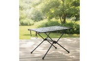 Compact Camping Table with Carbon Steel Tabletop Lightweight Furniture for Campers, Backpackers