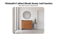 Shoe Storage Cabinet with Doors Dust-Protected Design Shoe Storage Cabinet Large Capacity for Apartment Dwellers, Homeowners, Corridor, Hallway