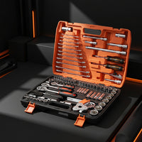 121 Pieces Automotive Repair Tool Kit  -Finished Repair Specialist Tool Kit with Case Organized Socket Ratchet Wrench Set with Case for Home Mechanics, Garage