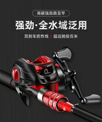 碳素路亚竿套装全套正品海竿抛竿直柄单水滴轮纺车轮钓鱼竿远投杆