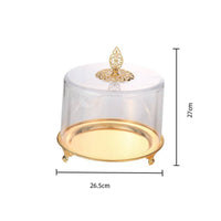 Footed Base Clear Cake Dome Acrylic Cake Dome Reusable for Dining Table