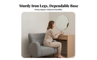 Boucle Upholstered Armchair Nordic aesthetic Accent Chair contemporary Design Easy Assembly for Women, Readers, Bedroom