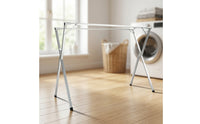 Stainless Steel Clothes Drying Rack Space-Saving Folding Clothes Drying Rack Long-Lasting Stable for Bedroom