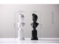 Nordic Goddess Lady Bust Statue Resin Craft