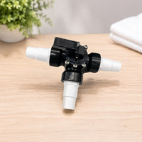 Big Flow Channel 3-Way Diverter Valve Swivel Shower Diverter with Threaded Connections Adjustable Valve with Lever Handle Tooltool-Less for DIYers, Pump and Hose Setups