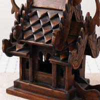 Southeast Asian Design Handmade Wooden House Ornament Traditional Thai Wood House Decor for Entryway