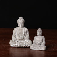 Chinese Zen Buddha Statue Tabletop Ornament Resin Craft for Home Decor