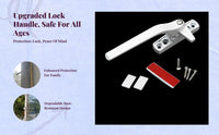 Aluminum casement handle lock