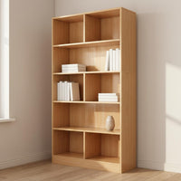 Freestanding Bookcase Large Capacity Freestanding Bookcase with Legs Sturdy Structure Multi-Compartment Bookshelf for Homeowners, Living Room, Bedroom