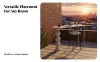 Scratch-Resistant Sintered Stone Bar Table Waterproof Wall Partition Table Easy to Clean Home Furniture Sturdy and Long-Lasting for Apartment Dwellers, Homeowners, Families, Balcony, Cafe, Living Room