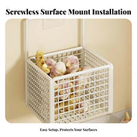 Hanging Produce Basket Space-Saving Kitchen Organizer Ventilated Design