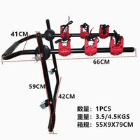 Alloy Car Bike Rack for SUV and Sedan